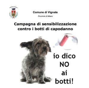 Campagna di sensibilizzazione contro i botti di capodanno: “Io dico NO ai botti!”