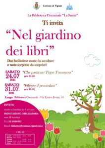 Biblioteca comunale – invito “Nel giardino dei libri”