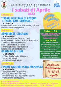 Eventi in Biblioteca del mese di Aprile