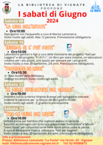 Eventi in Biblioteca mese di Giugno