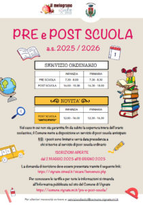Iscrizioni Prescuola e Postscuola A.S. 2025/26